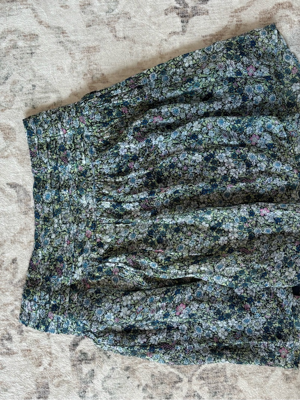 Zadig & Voltaire Floral Skirt in Green, Blue, White - Picture 4 of 5